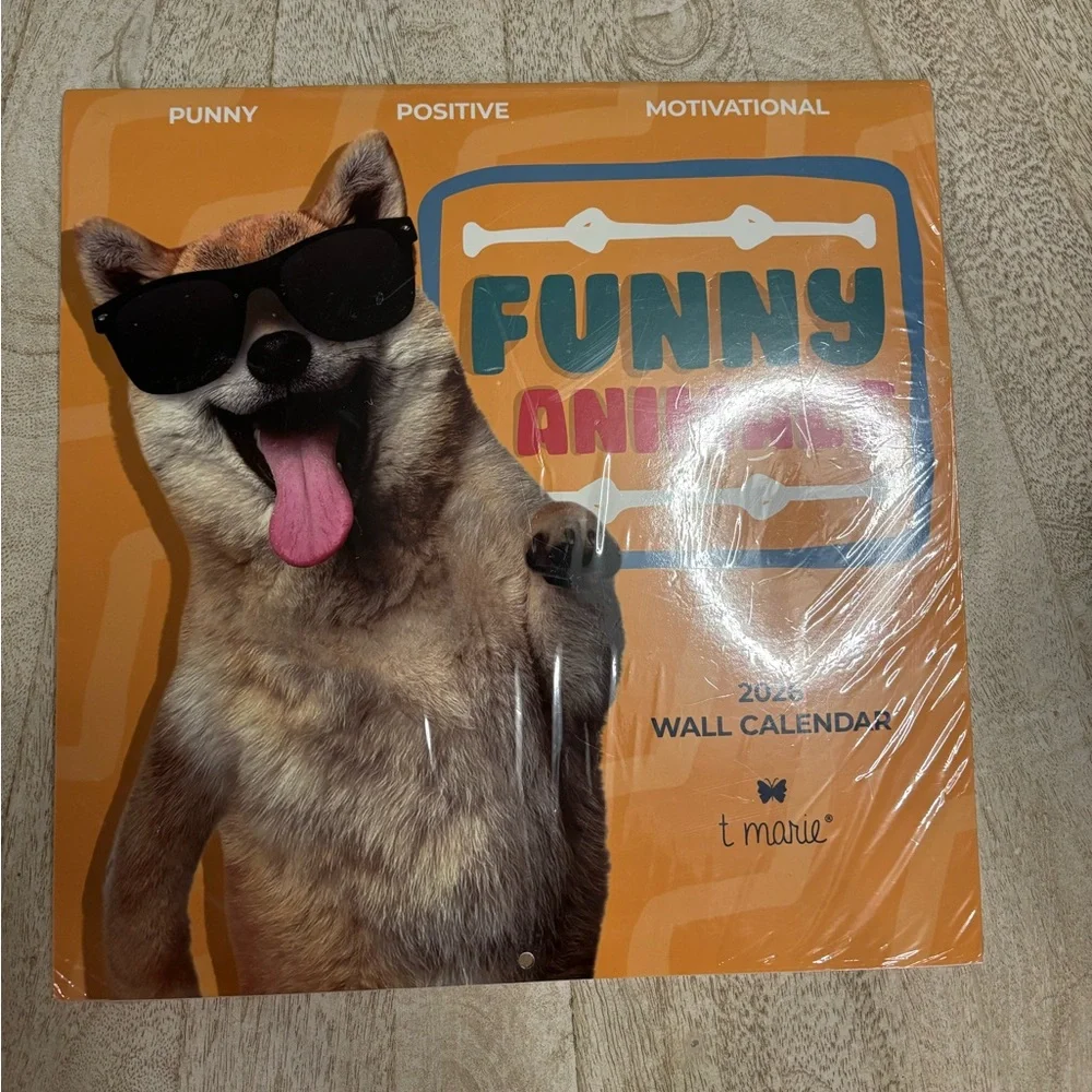 Funny Animals 2026 Wall Calendar